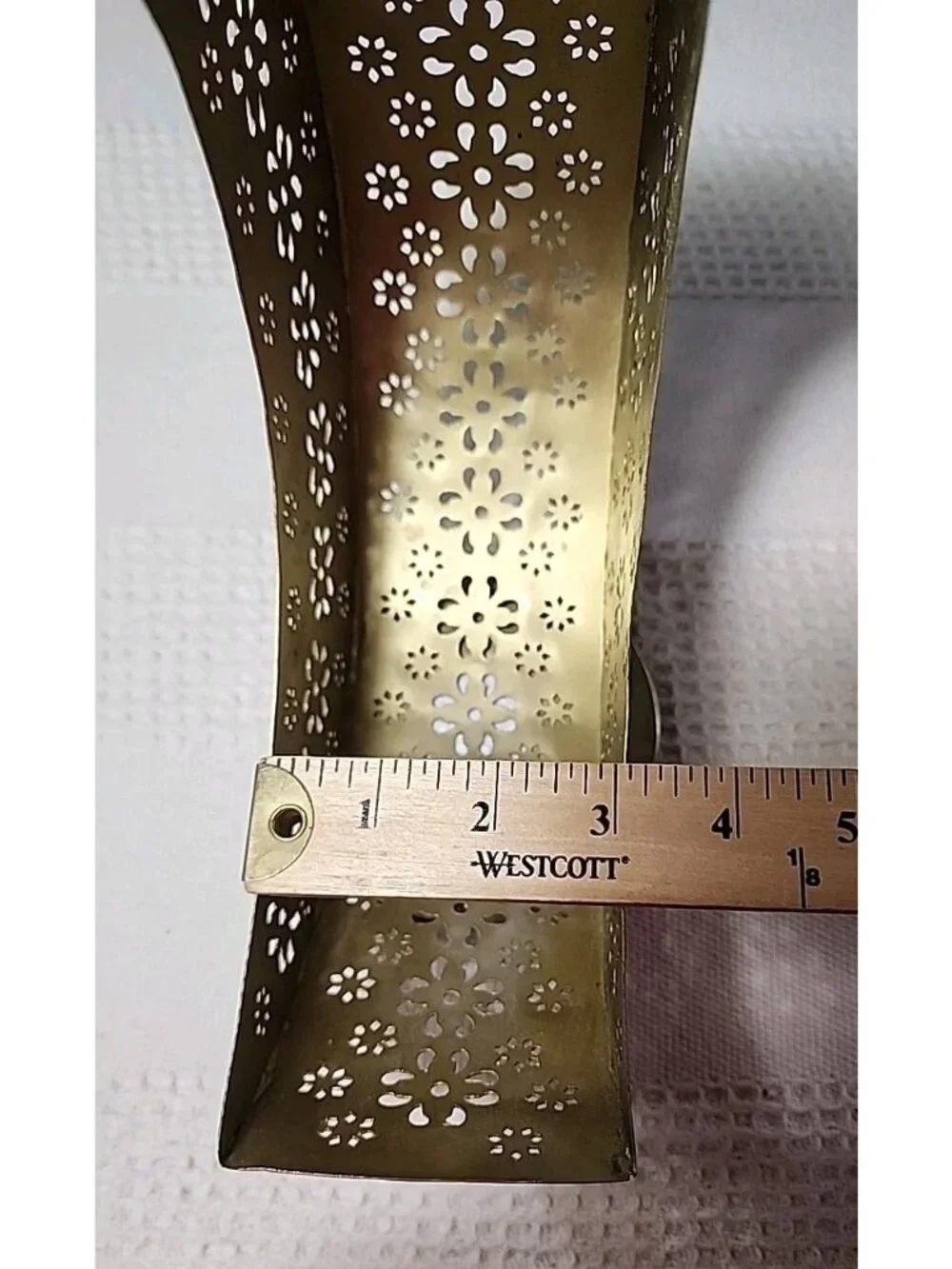 Gold brass Moon Crescent Planter Metal Celestial Home 10